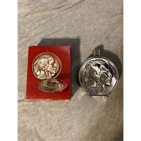 Vintage Avon Buffalo nickel bottle - Picture 1 of 7